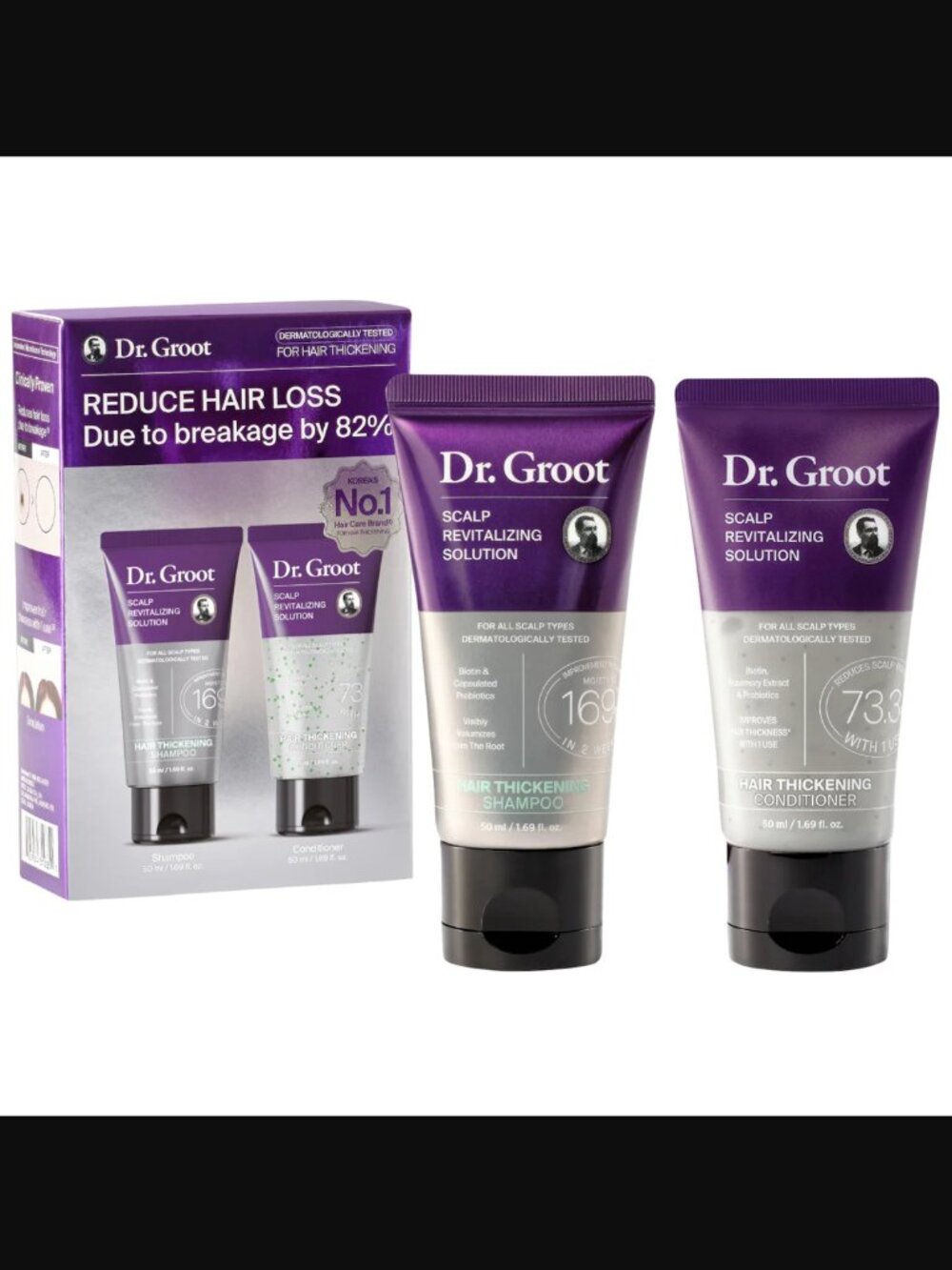 🔥3/$30 NIB Dr. Groot Mini Scalp Revitalizing Hair Gift Set Retail Price $18.00